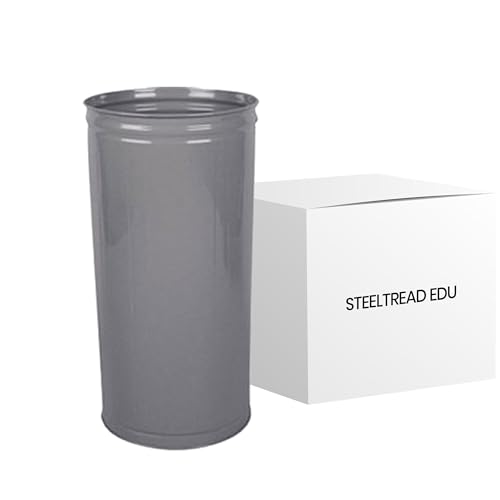 Image of - Case of 3-80 Qt Steel Wastebaskets - Fire-Safe & Institutional Use
