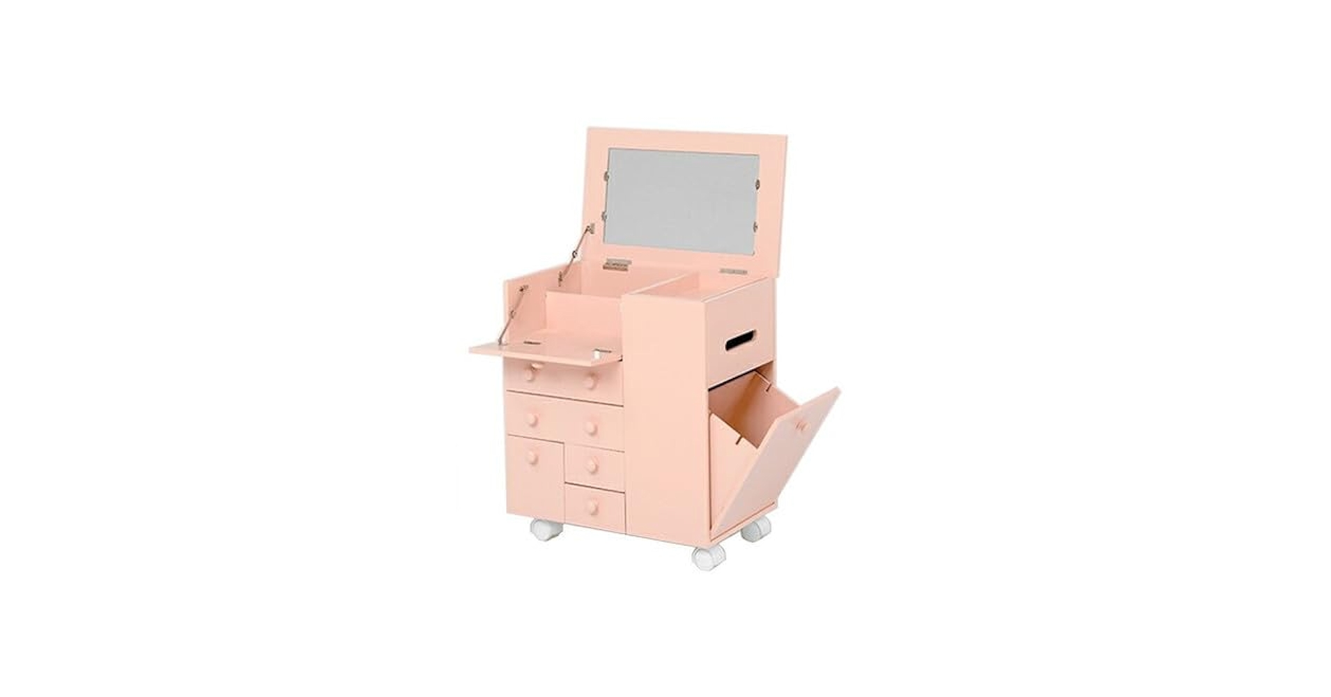 Amazon.co.jp: コスメワゴン 45×27×51.5cm ピンク : 文房具