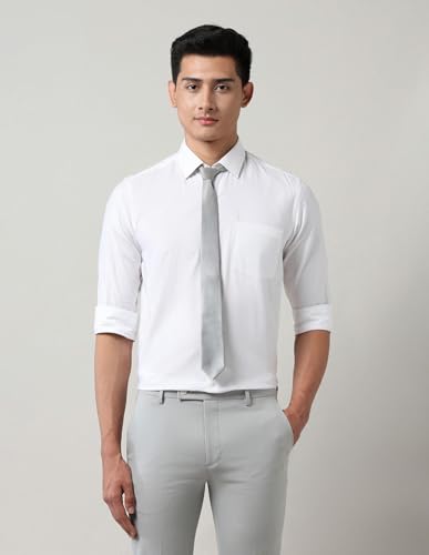 Image of Arrow Slim Fit Mens Formal Shirt - 100% Cotton, Breathable & Comfortable, Full Sleeves Shirts for Men
