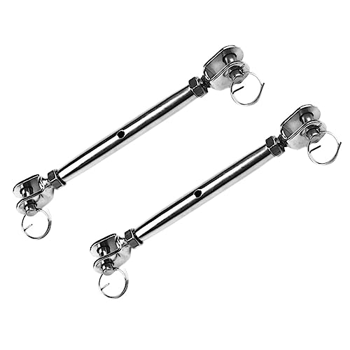 BUGUUYO 2pcs Turnbuckle Wire Tensioner Stainless Steel Closed Body Rigging Screws Industrial Turnbuckle Easy Installation