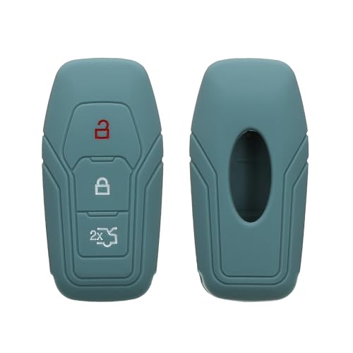 Kwmobile Cover Chiavi Auto Compatibile Con Ford Con 3 Tasti Mykey (Key Free) - Custodia Protettiva Chiave Auto Copri Telecomando Gomma - Portachiave M