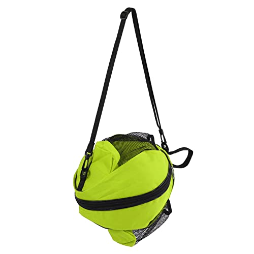 Basketball Supplies Round Mesh Basketball Bags Oxford Cloth Football Storage Pouch Sports Backpack for Single Basketball, Football, Vollyball,