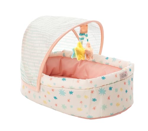 Love, Stella Baby Doll Soft Crib with Removable Canopy and Mobile by Manhattan Toy