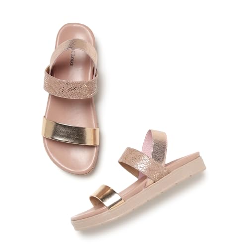 Image of Marc Loire Women Platform Heel Fashion Sandal With Slingback Strap; Casual Footwear