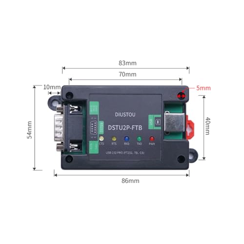 Interface USB vers DB9 isolée 150 kbps pour transfert sécurisé