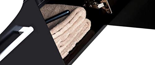 Miliboo - Mobile da Bagno Sullivan Nero: lavabo