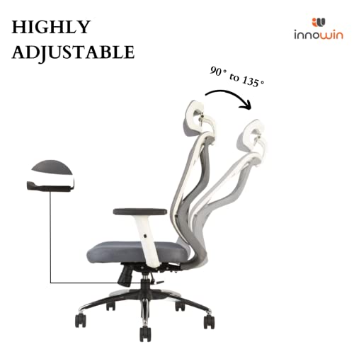 INNOWIN Tokyo Office Chair,High Back Mesh Ergonomic Home Office Desk Chair with 3 Years Warranty, Adjustable Armrests,Adjustable Lumbar... - Image 5