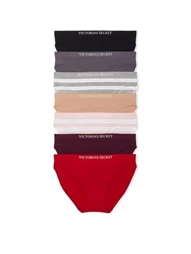 Image of Victoria's Secret Women's Seamless Bikini Underwear, Moderate Coverage Panties for Women, Multi Pack (XS-XXL)