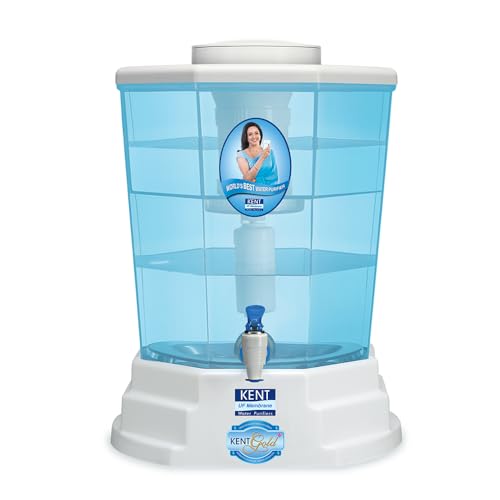 KENT Gold Plus Gravity Water Purifier | UF Technology Based | Non-Electric & Chemical Free | Counter...