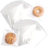 200 Piezas Bolsas Celofan Cierre Autoadhesivas, 15 X 15 cm Bolsitas Transparentes Pequeñas, Saco para Bolachas, Multiusos Bolsas Plastico para Chuches, para Bombones, Bomboniere, Joyas, Regalos