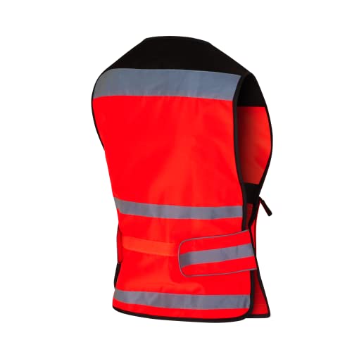 Gilet réfléchissant enfant haute visibilité rouge orange Equisafety