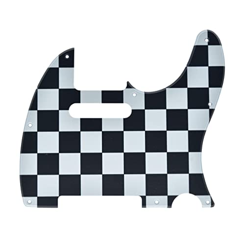 Plaque de protection Telecaster à 8 trous pour guitare FD USA Mexique motif grille Dopro