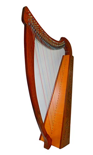 40" TALL Roewood HARP 32 String Celtic Harp Extra Strings Lever and Carrying case New