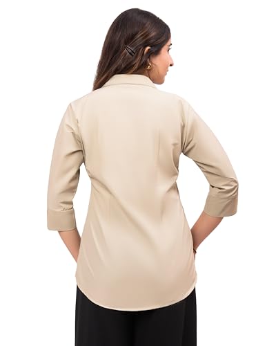Image of ESTA Women 3 /4 Sleeve Stylish Western Official Formal Shirts Regular fit Shirts for Women