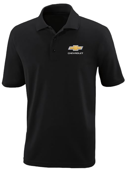 Chevrolet Bowtie Polo Polo de rendimiento - Oficialmente licenciado para hombre Chevy pique miniatura 1