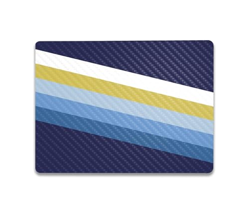 Image of MightySkins Carbon Fiber Skin Compatible with Microsoft Surface Laptop Go 3 (2023) Full Wrap Kit - Cool Stripes | Protective, Durable Textured Carbon Fiber Finish | Made in The USA