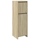 Armario de Baño vidaXL Madera contrachapada Color Roble 30x30x95 cm, Armario de Almacenaje para Baño, Mueble de Baño