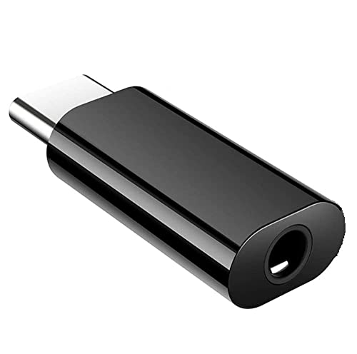 Image of Realme USB-C to 3.5mm Headphone Jack Adapter | Type-C to AUX Audio Converter for OnePlus, Xiaomi, Realme, Vivo (NOT for Samsung /iPad /Pixel) - Black
