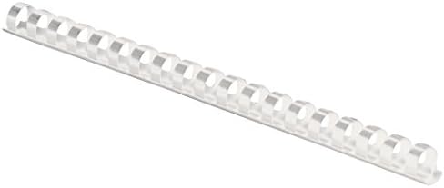 Fellowes Plastic Binding Combs, 90 Sheet Capacity, 1/2 Inch, White, 100 per Pack