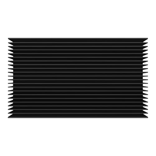 Rtxbvg Disipador de Grande de Aluminio 4.72 X 2.72 X 1.06 Pulgadas / 120 X 69 X 27 Mm Disipador de RefrigeracióN Radiador de óXido Negro 22 Aleta