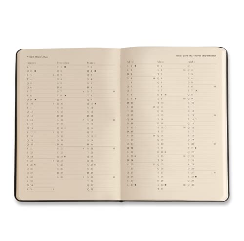 Cicero Agenda Planner Ciceros 2022 Kraft Semanal Anotações 14x21 Curvas, Bege, 7357