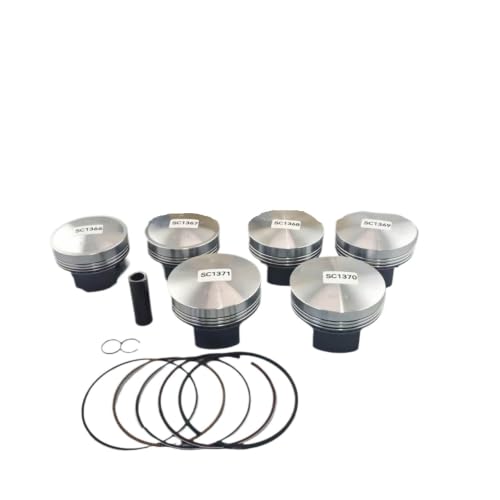 Piston de moto SC-MX1366 doté d'un axe 13mm au revêtement DLC ultra dur