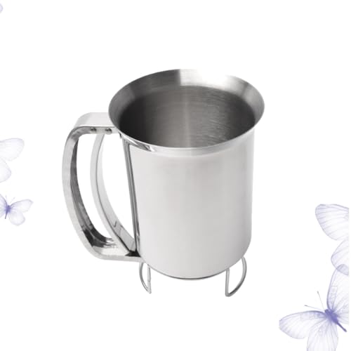 Dispensador de masa de acero inoxidable para hornear magdalenas en la cocina casera familiar 8