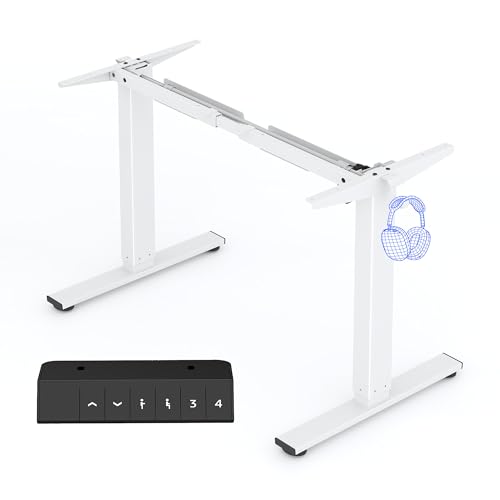 FLEXISPOT Escritorio Elevable Eléctrico Marco de Escritorio de Al...
