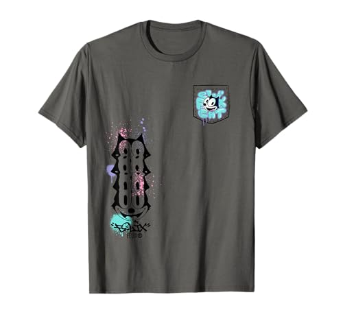 Felix The Cat Graffiti Pocket Camiseta