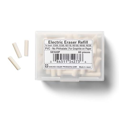 SAKURA SE500P Electric Eraser Refill White 60/Pk