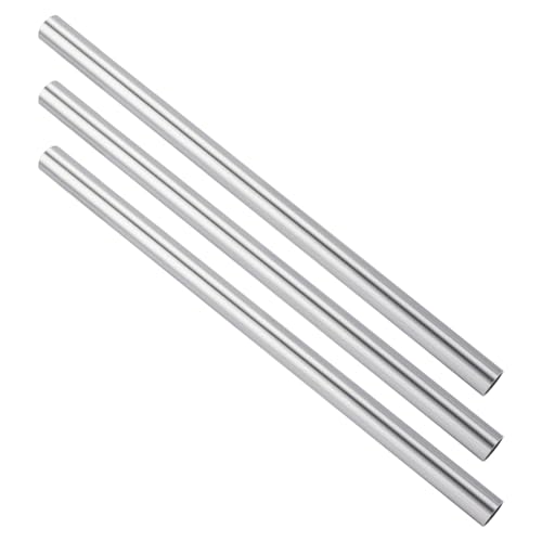AHANDMAKER 3 Stück Kaltgewalztes Stahlrohr Nahtloses Rundrohr Aus Metall 1.6cm Außendurchmesser 1.3cn ID 30.7cm Langes Rundes Metallrohr Gerades Stahlrohr Für Industrieanwendungen
