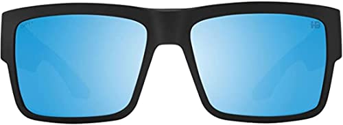 Spy Cyrus Sunglasses Matte Black with Happy Boost Bronze Ice Blue Spectra Polarized Lens2
