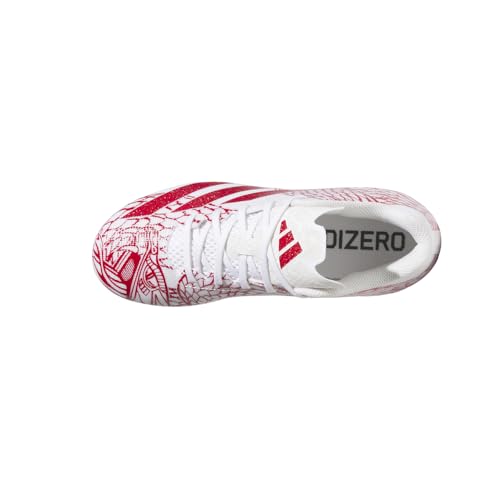 adidas Kids Boys Adizero Electric.2 Football Sneakers Shoes - Red, White - Size 2 M4