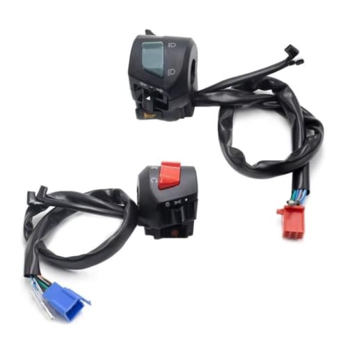 Interrupteur de commande de guidon de moto 7/8 double bouton universel