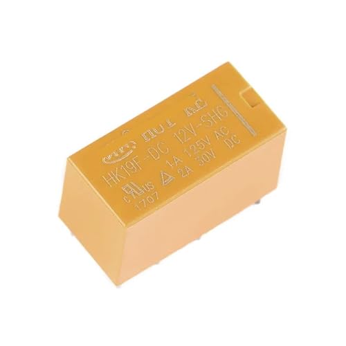 Relé HK19F-DC5V-SHG de 8 pines y 2 unidades para circuitos de corriente continua 3