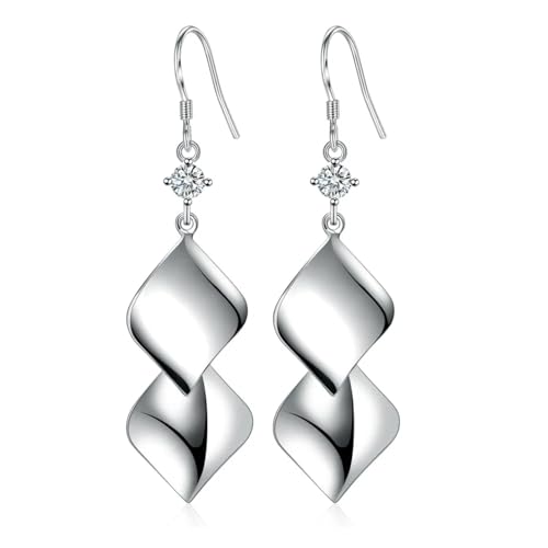 Boucles d'oreilles feuilles mariage femme pendantes et chic