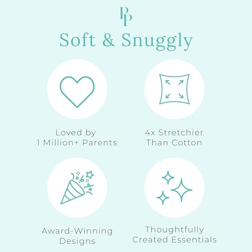 Posh Peanut Convertible Baby Sleepers - Girls Footless Baby Pajamas with 2 Way Zipper for Easy Diaper Changes