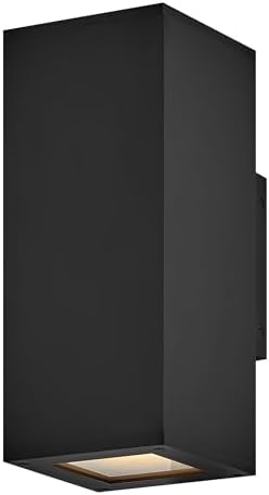 Hinkley Tetra Medium Up/Down Light Wall Sconce, Black