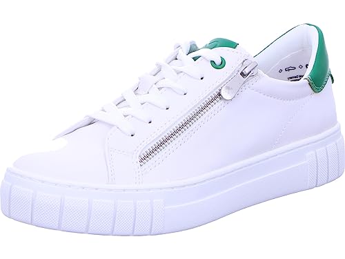 MARCO TOZZI Damen Sneaker, flacher Absatz, Wechselfußbett, weiches FEEL ME Fußbett, ideal für Business und Freizeit