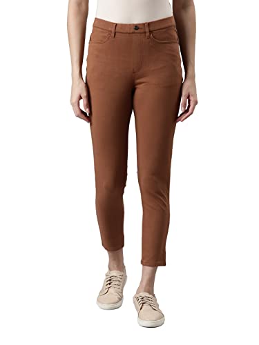 Image of GO COLORS Soft Cotton Blend Printed Jeggings Ankle Length for Women| Breathable, Mid Rise