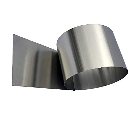 Produktbild von GOONSDS Edelstahl-Folie 0,2 Mm X 30 Mm X 3000 Mm – Rostfreie Metallrolle Zum Biegen, Formen & DIY – Schneidkanten Beachten!