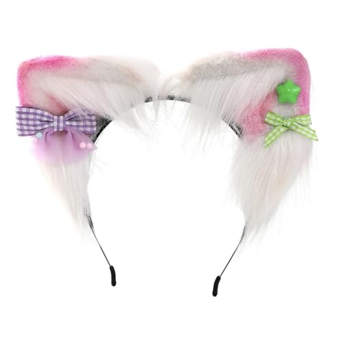 Diadema orejas de gato cómoda que no aprieta para disfraces de mujer y adolescente