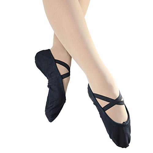 Image of Danzcue Adult Split Sole Canvas Ballet Slipper