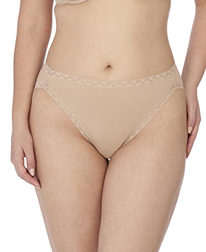 Natori Women's Bliss Cotton French Cut 3 Pack Panties 152058MP (XS, CAFE)2