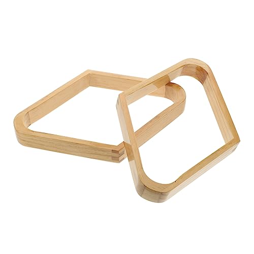 KOMBIUDA 2pcs Billiard Ball Rack Wooden Pool Table Ball Storage Rack for Billiards Game Accessory