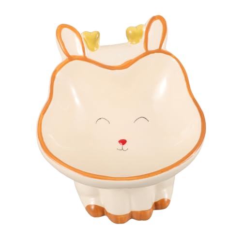 ノーブランド品 セラミック猫ボウル 犬用水入れ フィーダ ドッグフードボウル 屋内猫用の子猫のおもちゃ. かわいい猫のボウル 犬のボウル 猫のボウルが高くなった 猫用高架フードボウル セラ