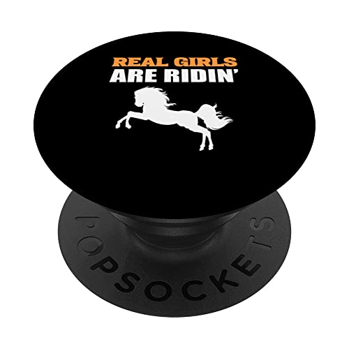 Girls are Ridin' Hobbyist PopSockets Swappable PopGrip, Black