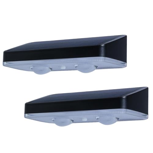 Luces solares para valla, luces solares para valla, luces solares impermeables IP55, luz de paisaje al aire libre, luz de paso solar, luces solares de valla de jardín, luces solares de patio, luces