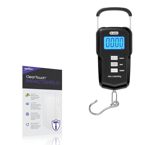 BoxWave Screen Protector Compatible with Dr.Meter Fishing Scale FS01 - ClearTouch ImpactShield (2-Pack), Impenetrable Screen Protector Flexible Film