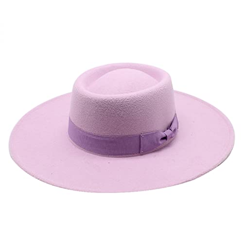 Classic Women Men Fedora Hat Jazz Felted Panama Cap Wide Brim Solid Felt Top Hats British Lady Formal Caps Winter #TOP6